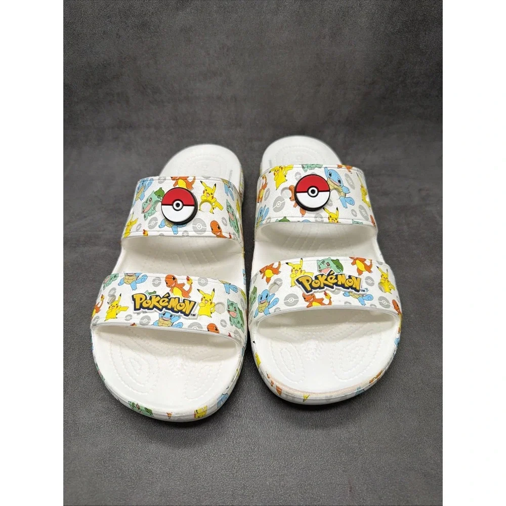 Crocs Classic Pokemon Sandal White Multi Comfort Slide Mens Size 11
